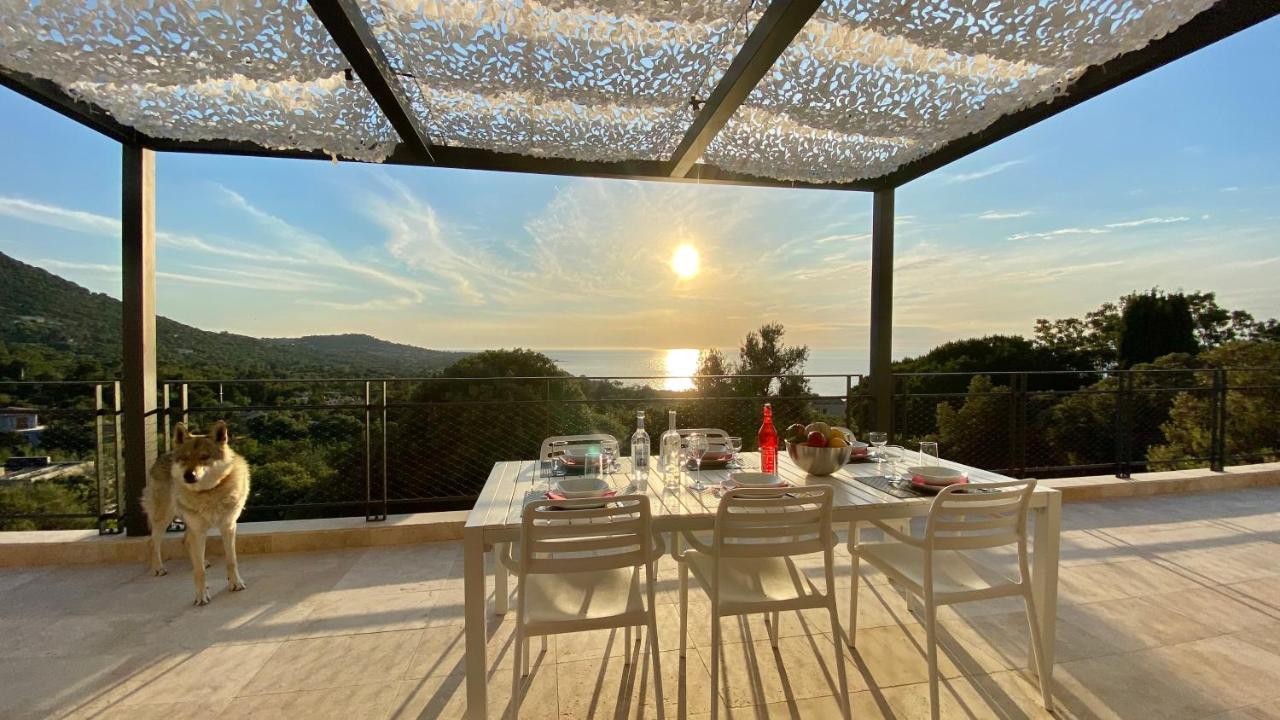 Villa Fogata à l'Ile Rousse vue mer exceptionnelle Extérieur photo
